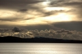 Jezioro Titicaca o zachodzie